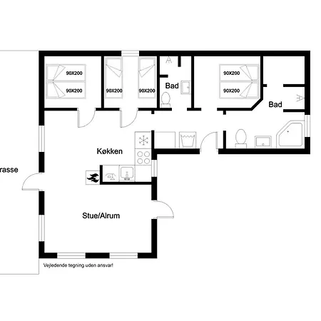 Beautiful With And Sauna, Close To The North Sea And The Center Of Sondervig רינגקובינג